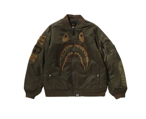 BAPE Shark MA-1 'Olive Drab'