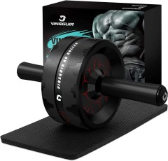 Ab Roller Wheel, Abs & Core Workout Equipment for Home Gym with Knee Pad
