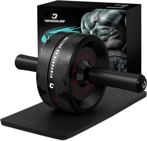 Ab Roller Wheel, Abs & Core Workout Equipment for Home Gym with Knee Pad