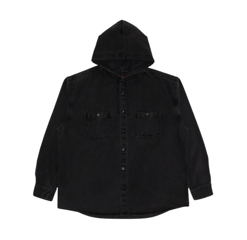 Supreme Hooded Denim Shirt 'Black'