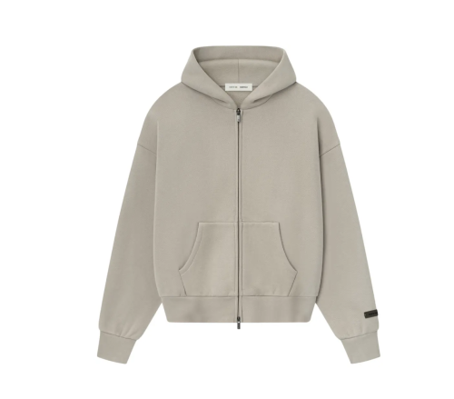 Fear of God Essentials Classic Full Zip Hoodie 'Timber'