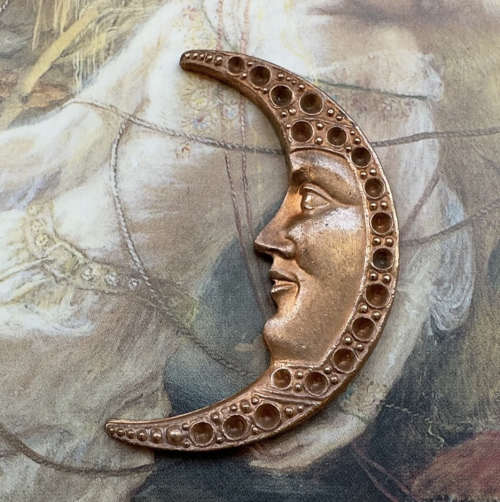 Brass Man In The MOON Art Deco