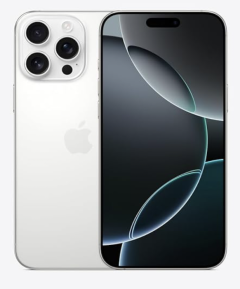 Apple iPhone 16 Pro, 1TB, White Titanium