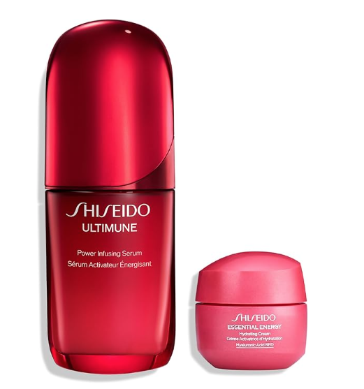 SHISEIDO Ultimune Moisturizing Kit | New Serum (50 mL) + Special Cream Size (0.5 oz / 15 g)