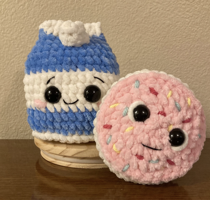 Cookies and Milk Crochet Plushies