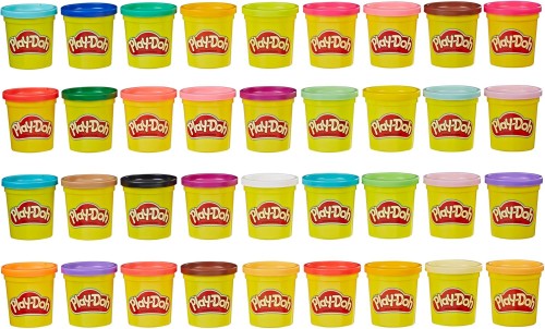 🌈 Play-Doh 36-Pack – Ultimate Rainbow of Fun! Non-Toxic 3oz Cans, Perfect for Classrooms & Back-to-School 🎒🎨