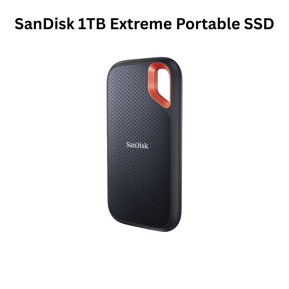 SanDisk 1TB Extreme Portable SSD – USB-C, Up to 1050MB/s, Rugged & Water-Resistant
