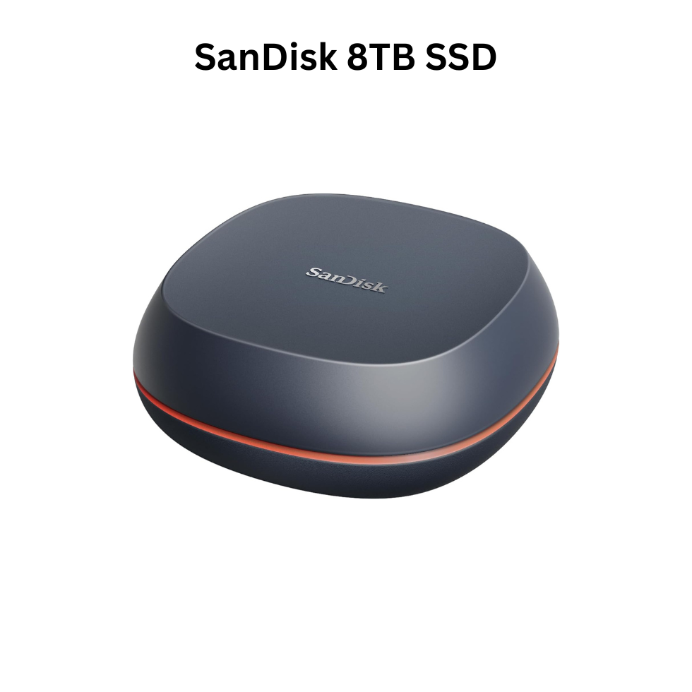 SanDisk 8TB Desk Drive SSD – Desktop External Solid State Drive, USB-C, Up to 1000MB/s, USB 3.2 Gen 2