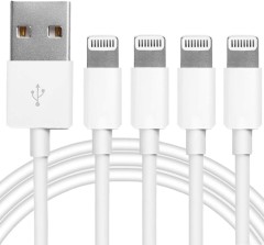 4Pack [Apple MFi Certified] Lightning to USB Charging Cable Cord