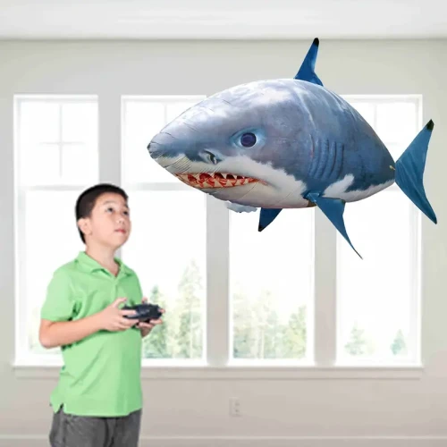 Remote Control Flying Shark Toy – Inflatable RC Balloon with Easy Controls