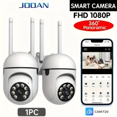 1080P Wireless WiFi Security Camera with Full Color Night Vision & Motion Tracking – Indoor/Outdoor PTZ
