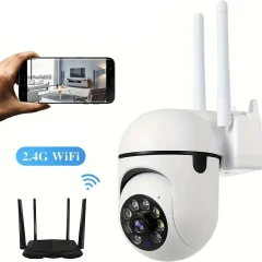 2-Pack Compact Wireless IP Security Cameras – 3MP Full HD, Night Vision, Motion Detection & 2-Way Audio
