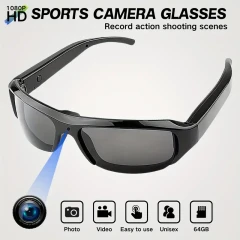 1080P Smart Video Glasses – Wearable HD Camera with 64GB Storage & Wide-Angle Lens