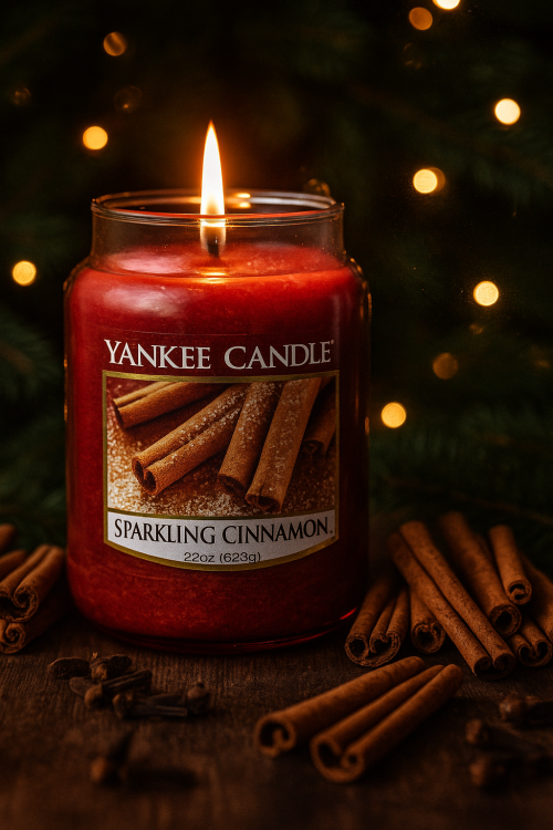 🎄 Yankee Candle – Sparkling Cinnamon (Large Jar, 22 oz)