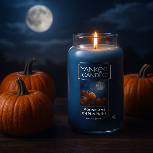 🌙 Yankee Candle – Moonbeams on Pumpkins (Large Jar, 22 oz)