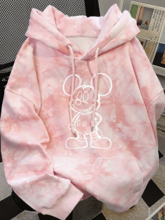 Pink Minnie Mouse hooded sweatshirt