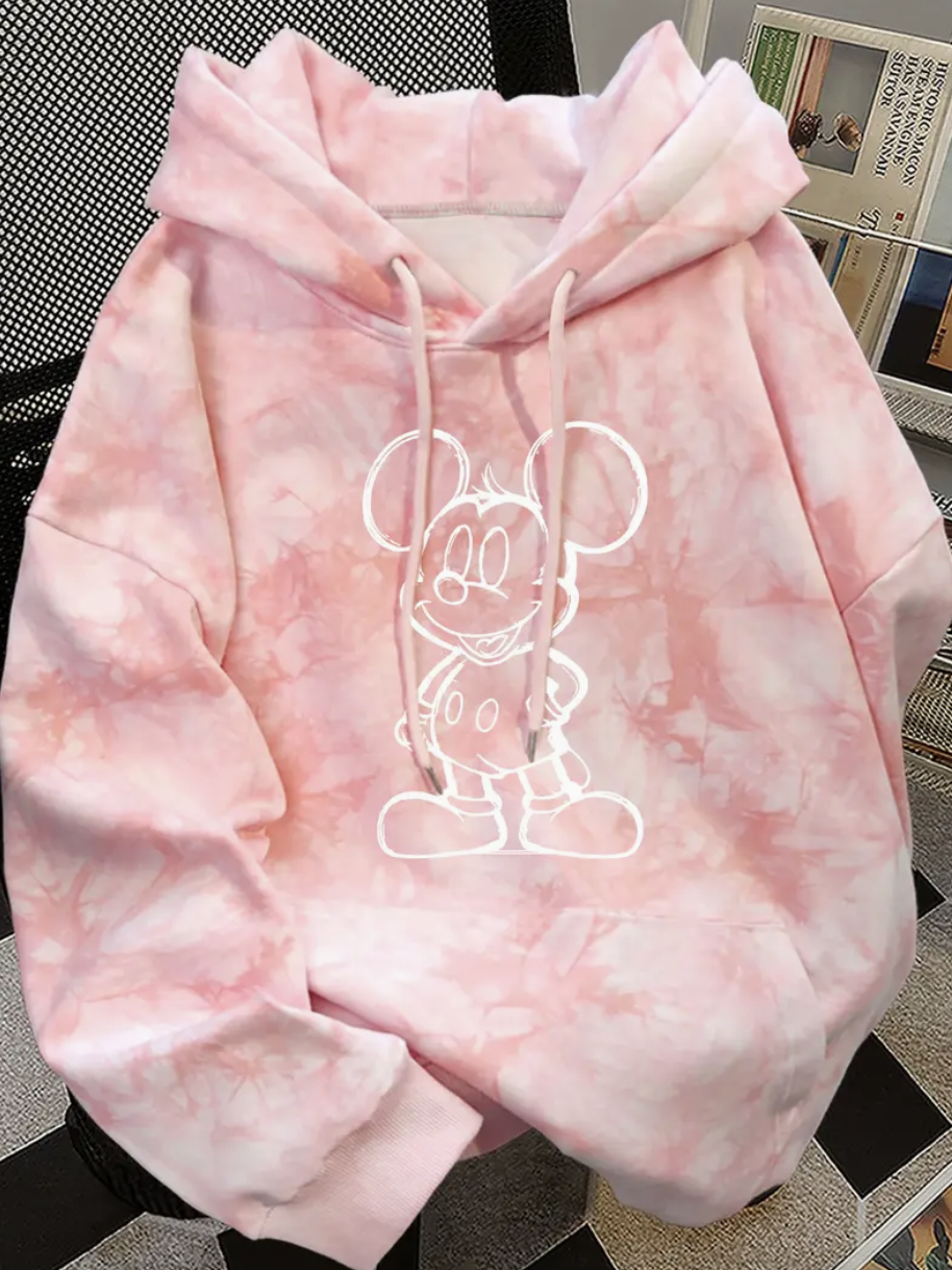Pink Minnie Mouse hooded sweatshirt