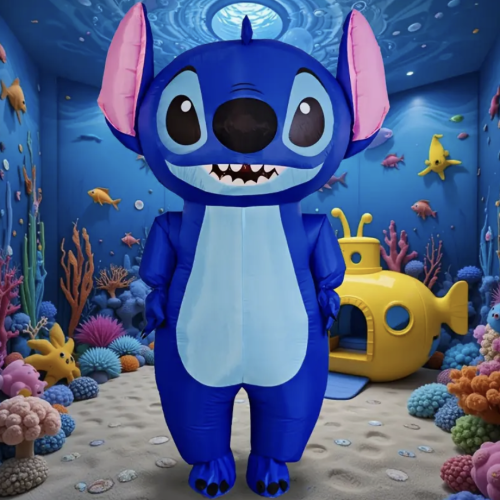 Blue Stitch Inflatable Costume