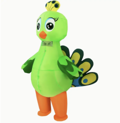 Green Peacock Inflatable Costume