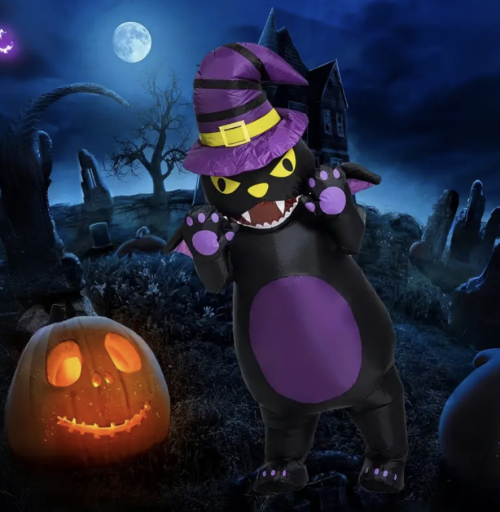 Inflatable Black Cat Costume