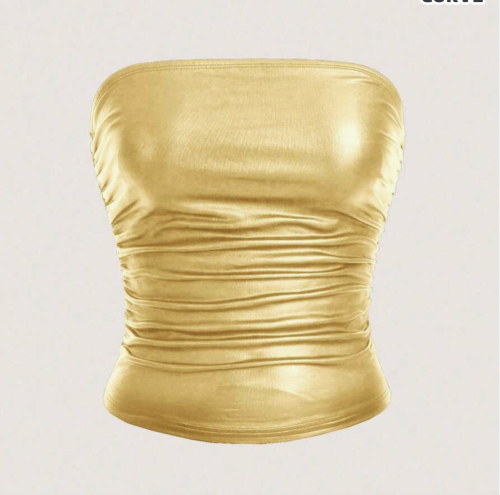 Gold Tube Top