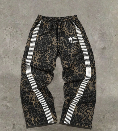 Jungle Leopard Print Graphic Sweatpants