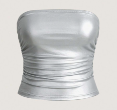 Silver Tube Top