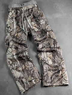 Casual Street Camo Drawstring Waist Loose Wide-Leg Sweatpants