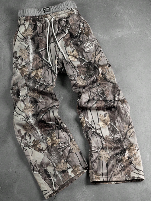 Casual Street Camo Drawstring Waist Loose Wide-Leg Sweatpants