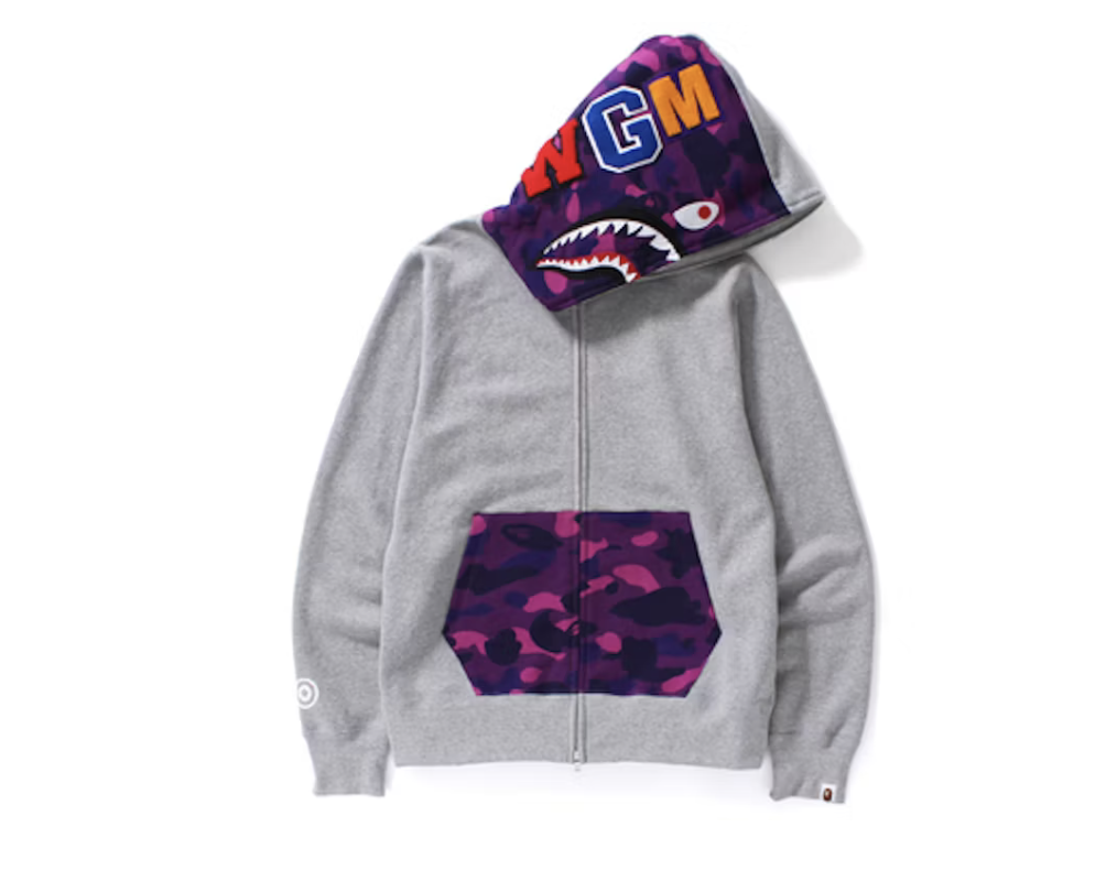 BAPE Color Camo Shark Full Zip Hoodie