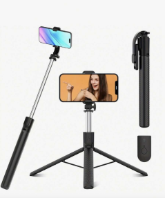 Stainless Steel Portable Selfie Stick & Phone Tripod