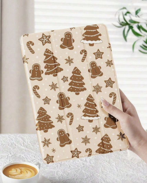 Brown Gingerbread iPad Case