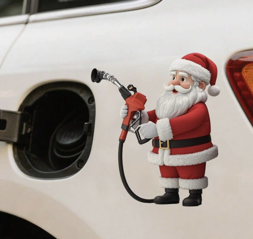Santa Car Sticker