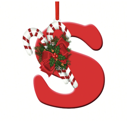 Alphabet Christmas Tree Ornament