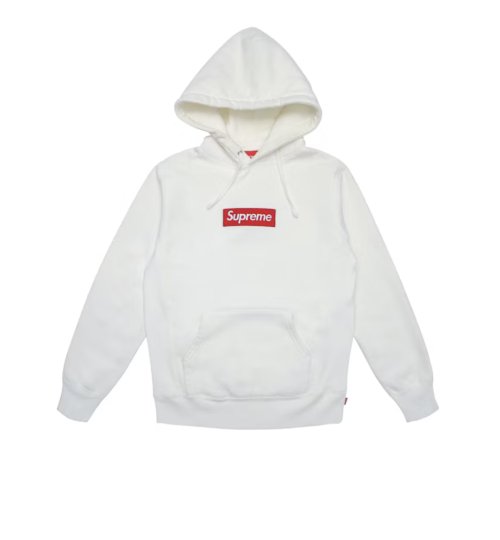 Supreme Box Logo Hooded Sweatshirt White