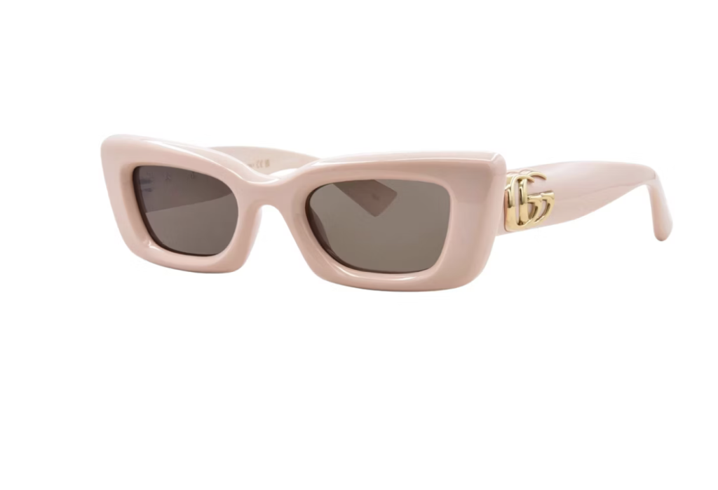 Beige Gray Gucci Cat-Eye Sunglasses