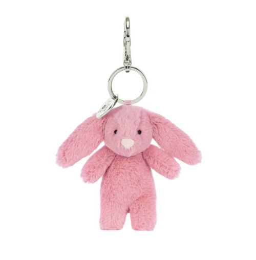 Bashful Pink Bunny Bag Charm Plush