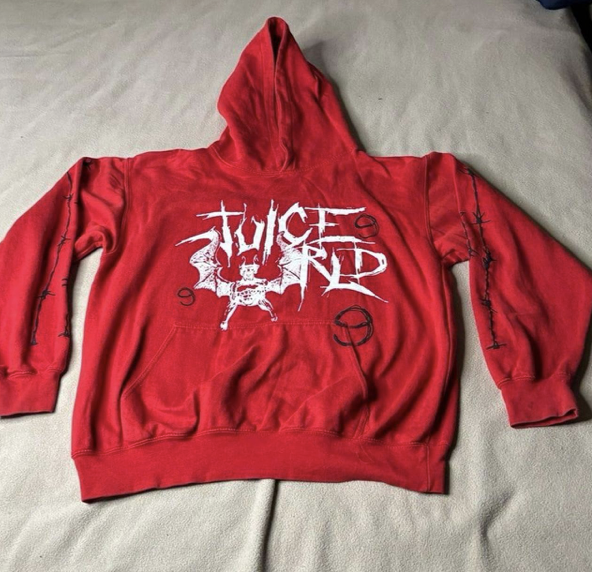 Red “999” Graphic Hoodie