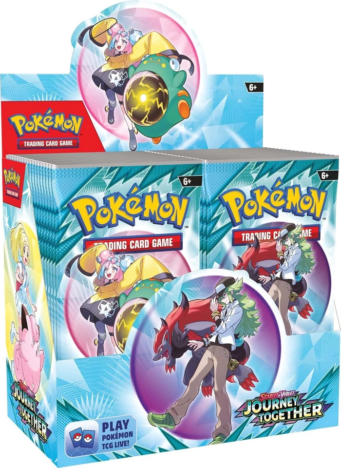 Pokemon SV9 Journey Together Enhanced Booster with Box Topper Promo Card