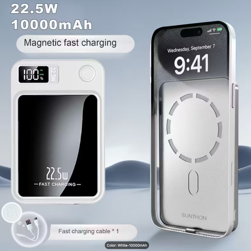 Magnetic Wireless Power Bank 10000mAh