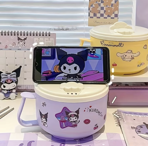 Kuromi Steel Lunch Bowl