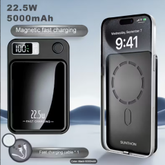 Magnetic Wireless Power Bank 5000mAh