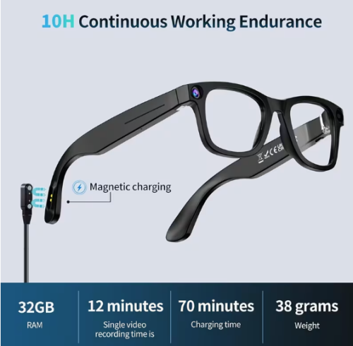 AI Smart Camera Glasses