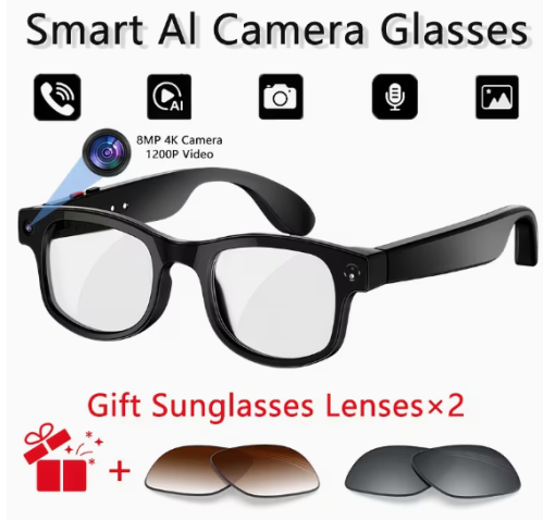 AI Smart Glasses with 4K Camera