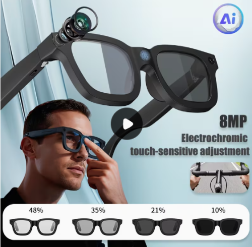 AI Electrochromic Smart Glasses