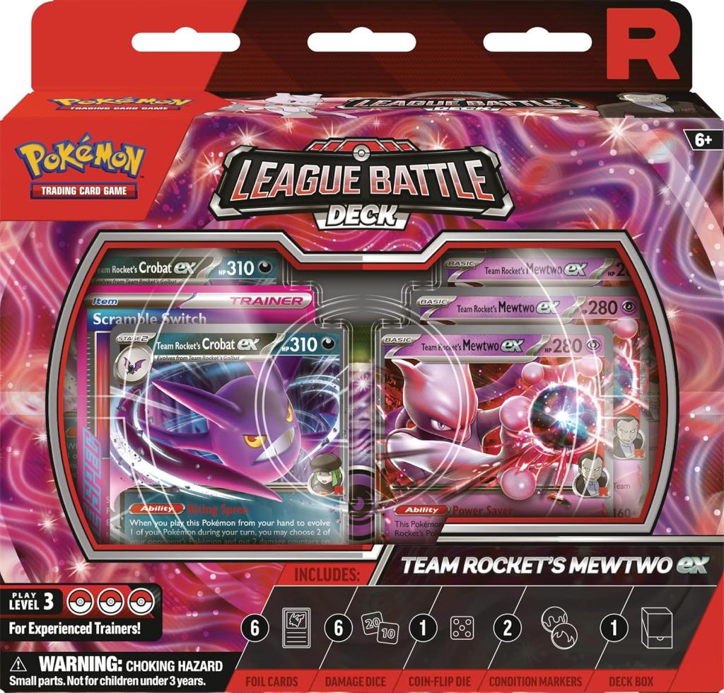 Pokémon TCG: Team Rocket’s Mewtwo ex League Battle Deck