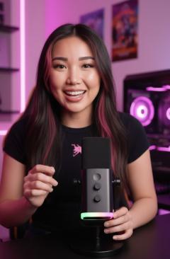 Dynamic Podcast Microphone for PC & Gaming – RGB Streaming Mic with Mute Button, Headphone Jack & Desktop Stand | AmpliGame AM8  Description  Level up your audio with the AmpliGame AM8 Dynamic Microphone, designed for podcasters, gamers, streamers, and vo