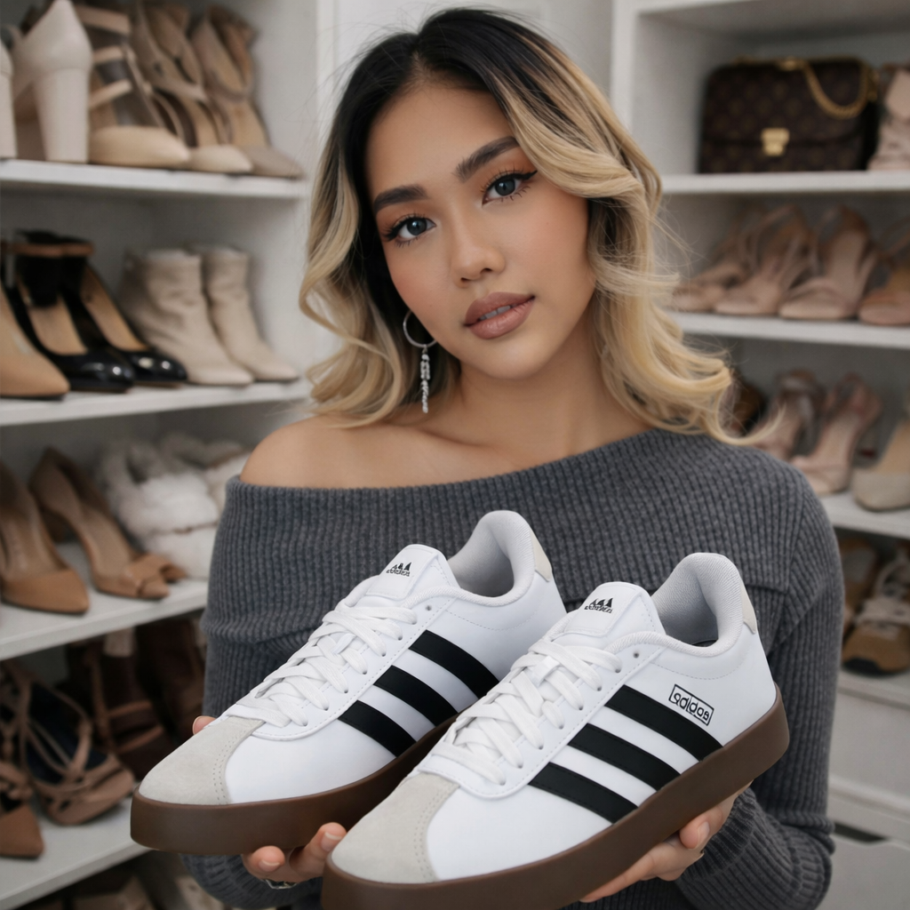 adidas VL Court 3.0 Women’s Classic Casual Sneakers – Sizes 5–11