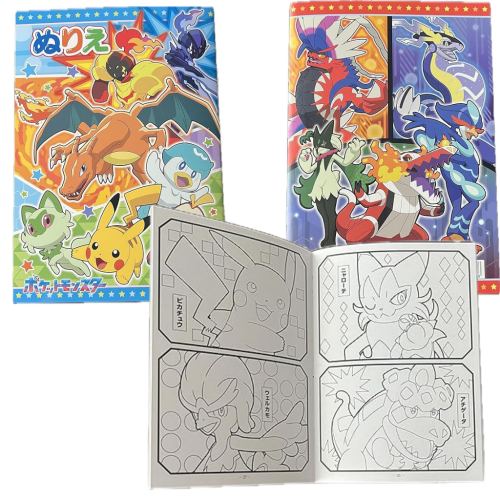 Made in Japan Showa Note Pokémon Coloring Book A5 – Pocket Monsters
