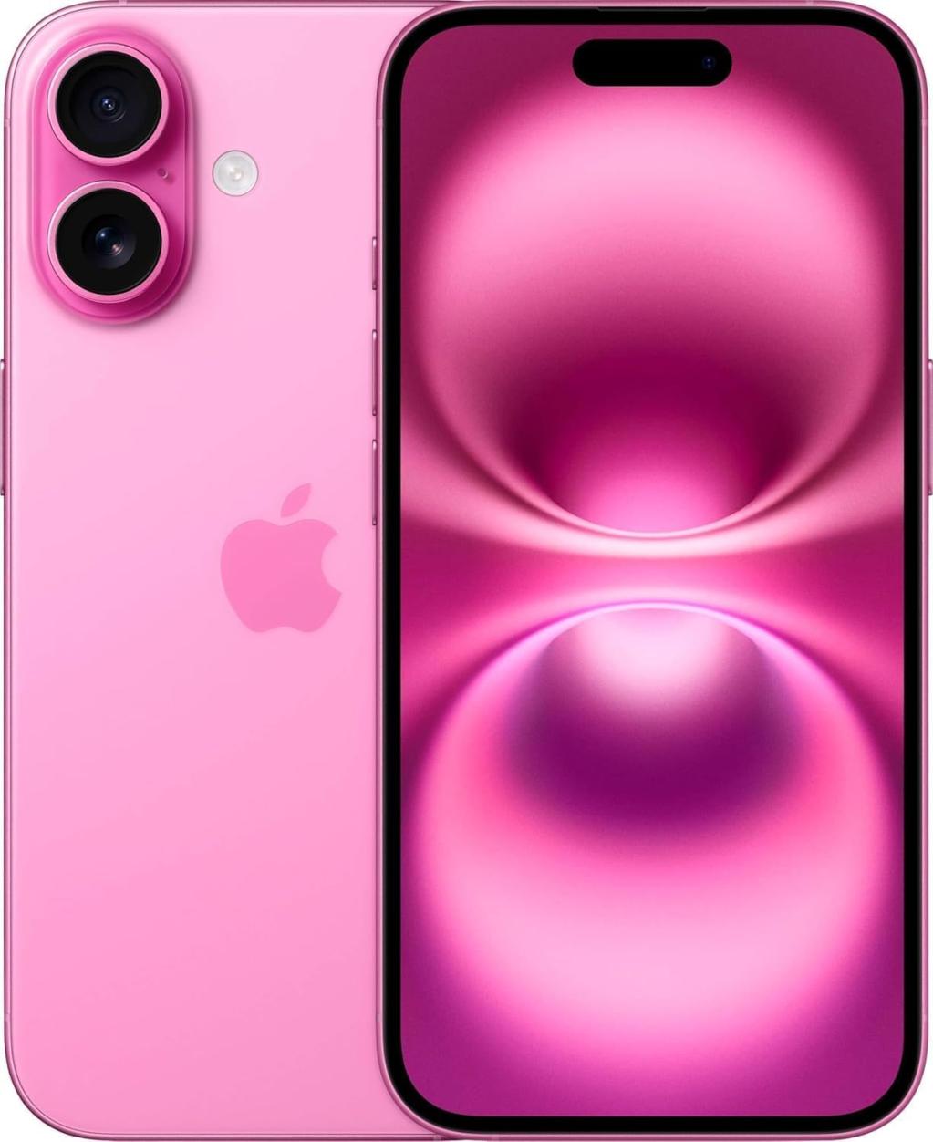 Apple iPhone 16 (US Version) – 128GB – Pink – Unlocked (Renewed)